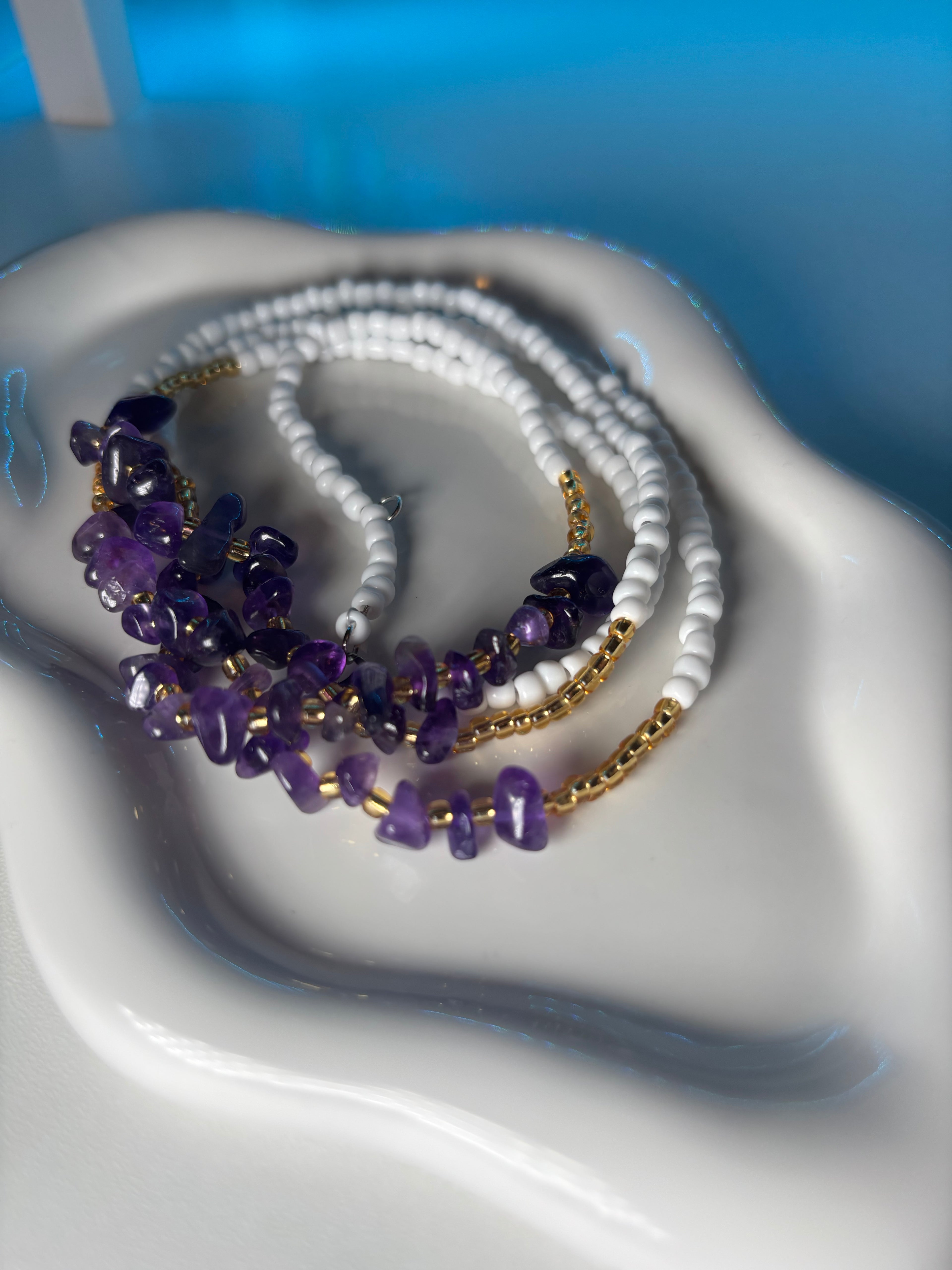 Amethyst Grace™ – Luxury Waist Beads