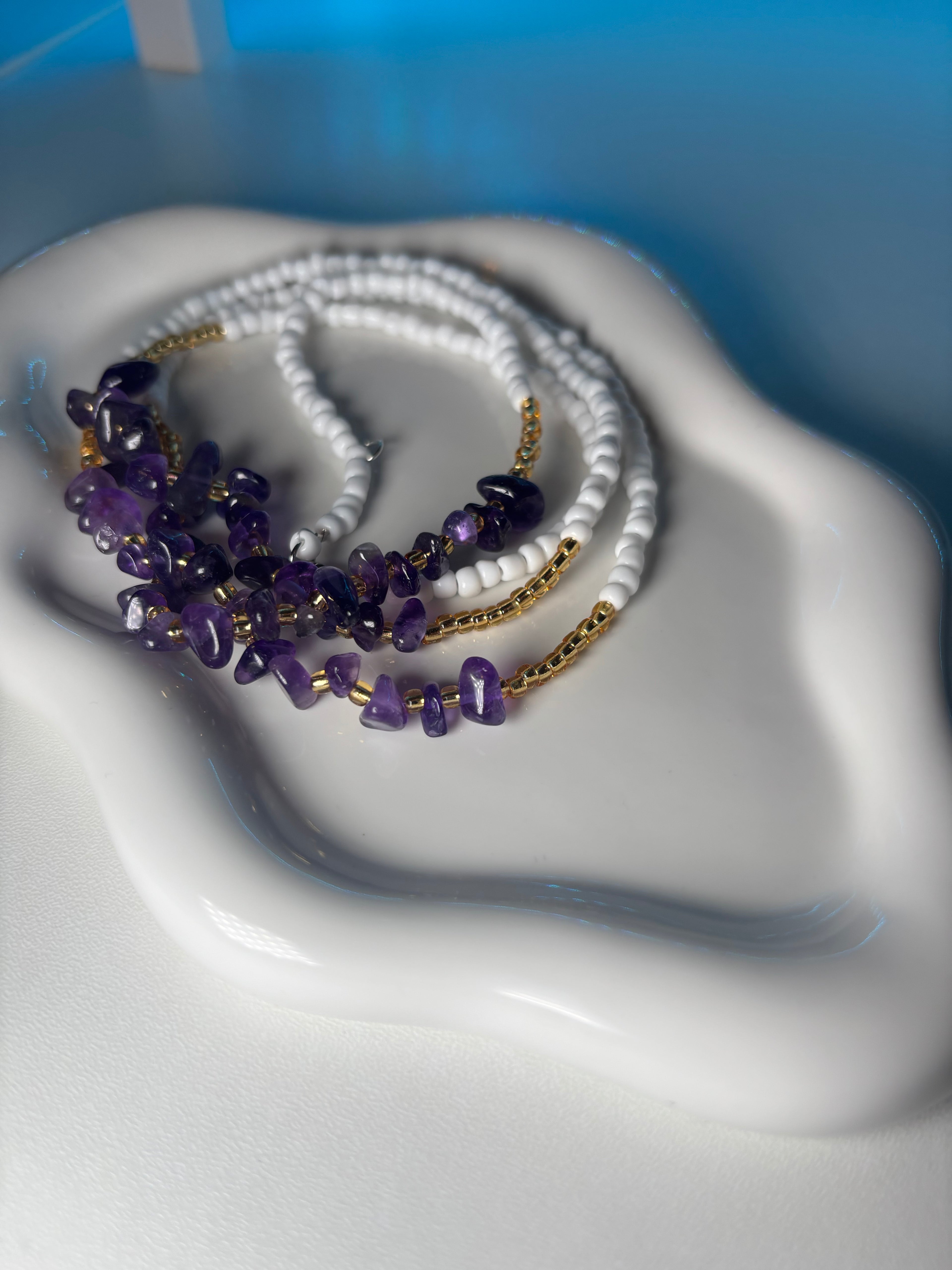 Amethyst Grace™ – Luxury Waist Beads