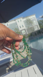 Jade waters (adjustable waistbeads)